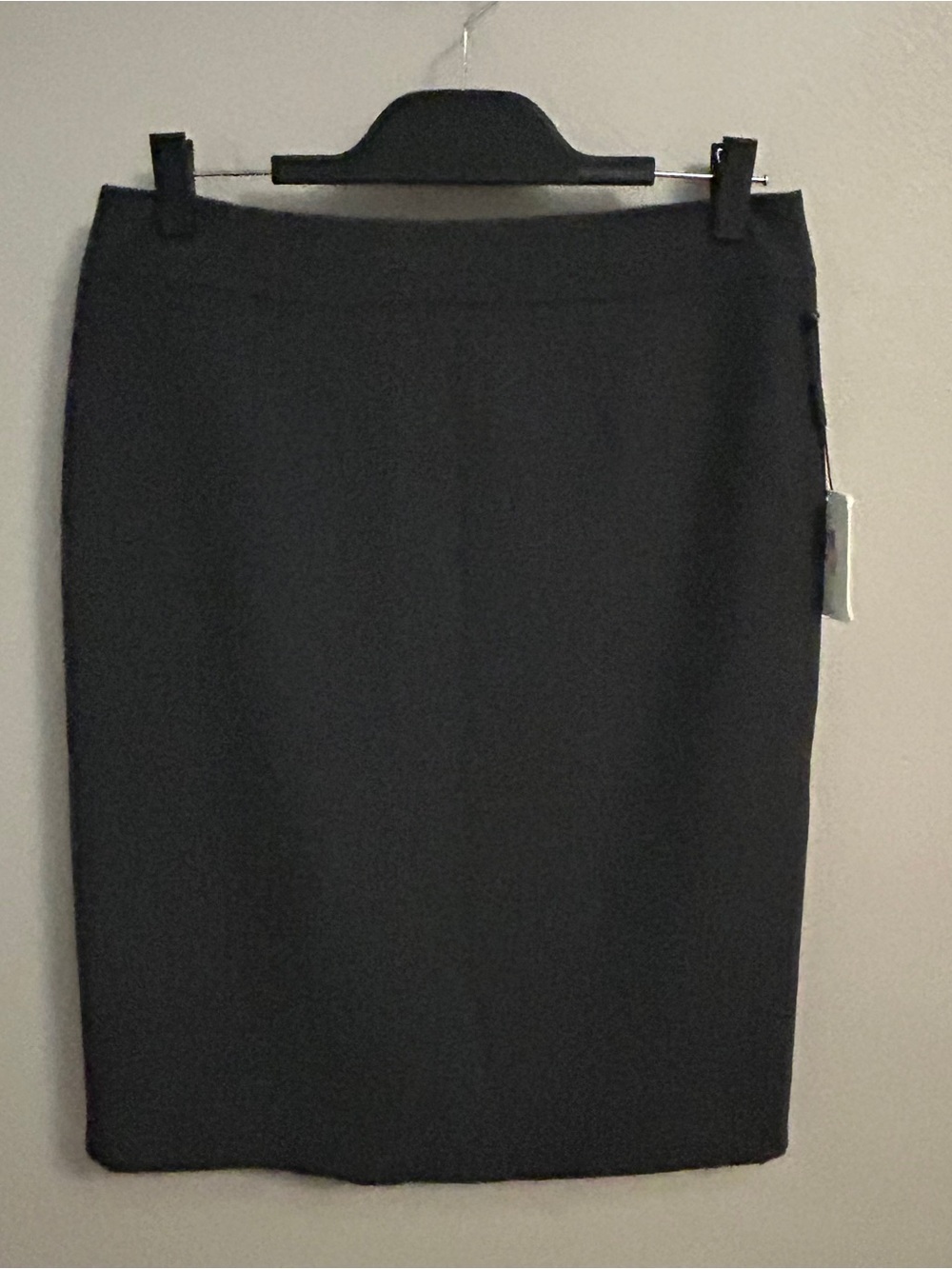 Calvin Klein Black Pencil Skirt Size 10 Midi Office Siren Corporate Chic NWT